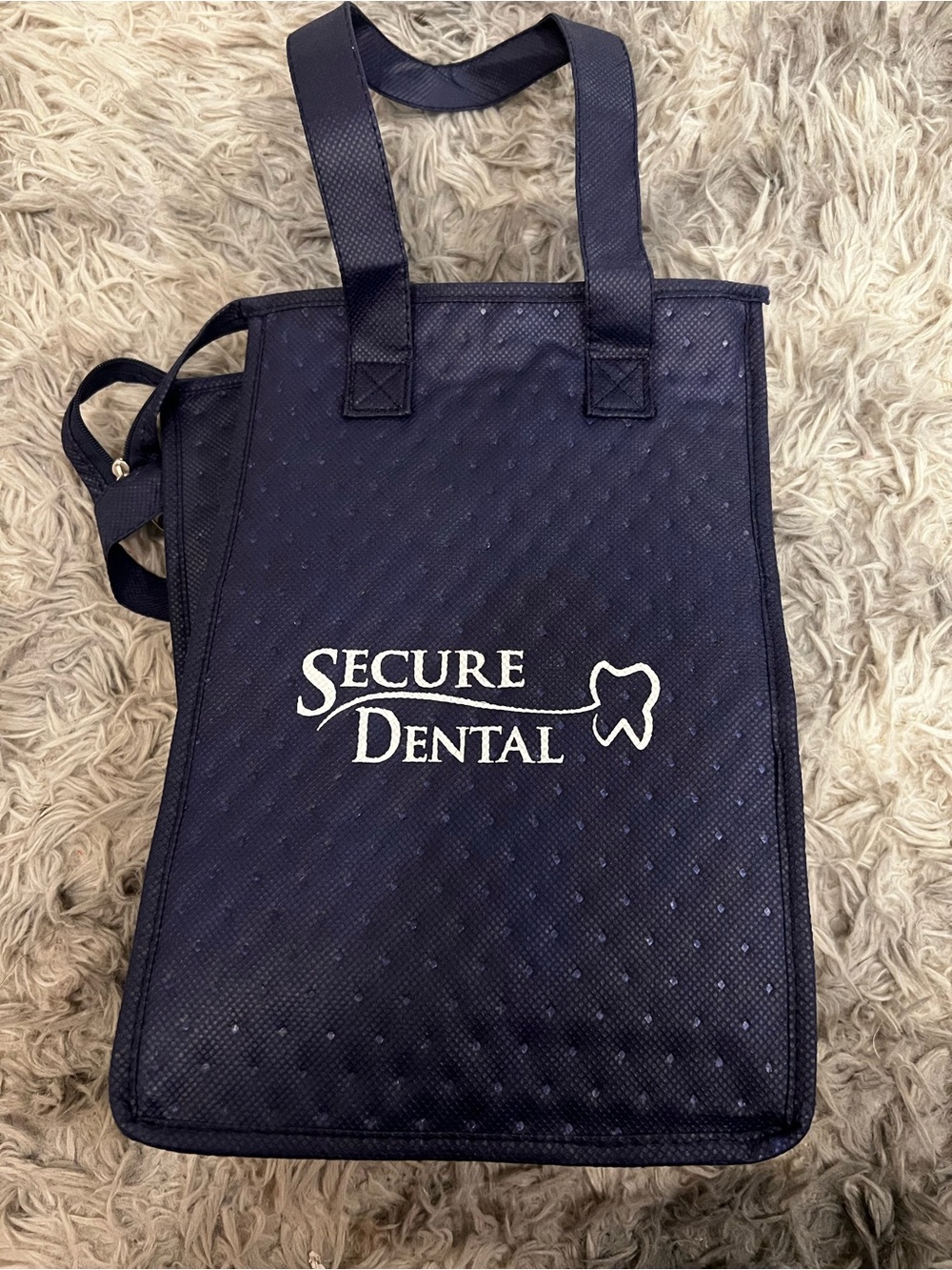 Navy Reusable Tote lunch Bag